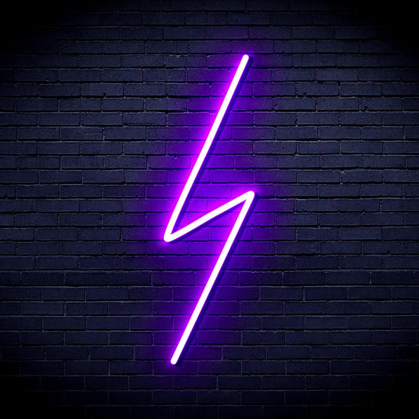 advpro-lighting-bolt-ultra-bright-led-neon-sign-fnu0001 - Purple