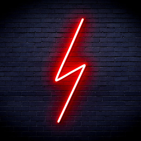 advpro-lighting-bolt-ultra-bright-led-neon-sign-fnu0001 - Red