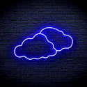 advpro-two-clouds-ultra-bright-led-neon-sign-fnu0007 - Blue
