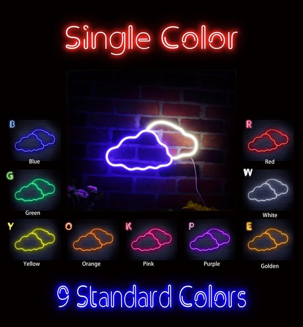 advpro-two-clouds-ultra-bright-led-neon-sign-fnu0007 - Classic