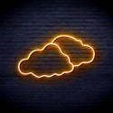 advpro-two-clouds-ultra-bright-led-neon-sign-fnu0007 - Golden Yellow