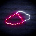 advpro-two-clouds-ultra-bright-led-neon-sign-fnu0007 - White & Pink