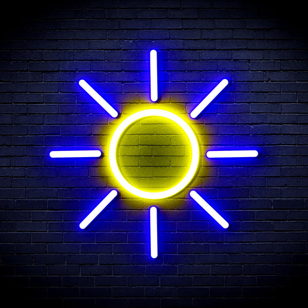 advpro-sun-ultra-bright-led-neon-sign-fnu0012 - Blue & Yellow