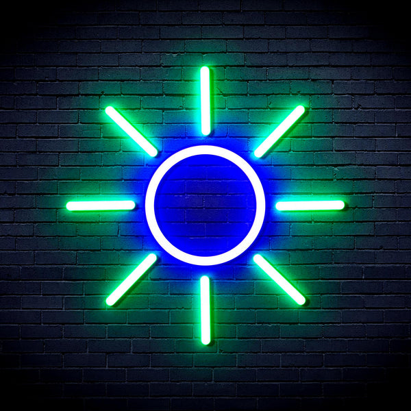 advpro-sun-ultra-bright-led-neon-sign-fnu0012 - Green & Blue