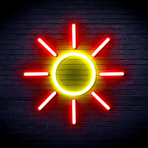 advpro-sun-ultra-bright-led-neon-sign-fnu0012 - Red & Yellow
