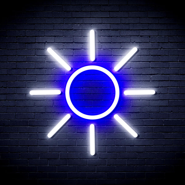 advpro-sun-ultra-bright-led-neon-sign-fnu0012 - White & Blue