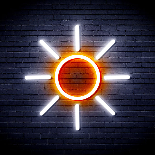 advpro-sun-ultra-bright-led-neon-sign-fnu0012 - White & Orange