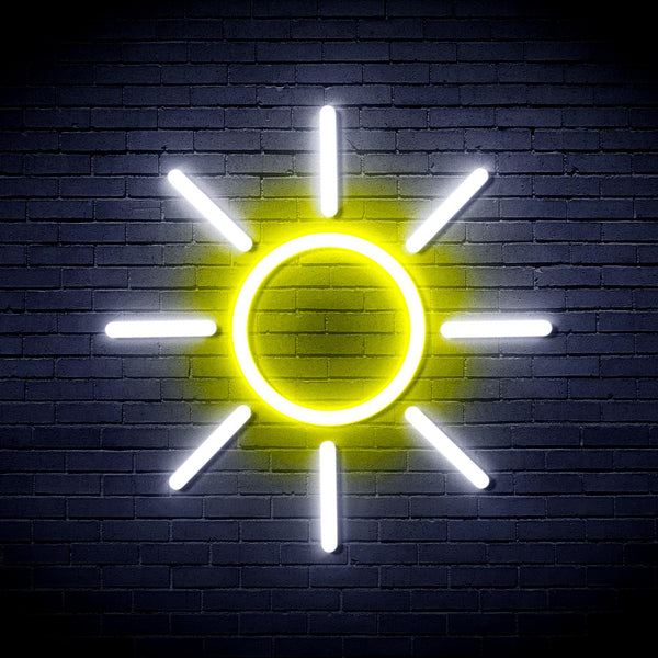 advpro-sun-ultra-bright-led-neon-sign-fnu0012 - White & Yellow