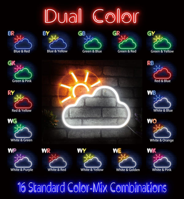 advpro-sun-and-cloud-ultra-bright-led-neon-sign-fnu0014 - Dual-Color