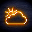 advpro-sun-and-cloud-ultra-bright-led-neon-sign-fnu0014 - Golden Yellow