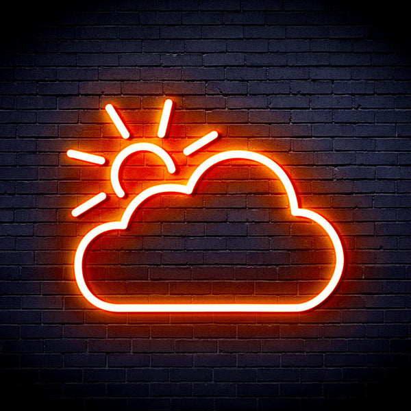 advpro-sun-and-cloud-ultra-bright-led-neon-sign-fnu0014 - Orange