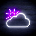 advpro-sun-and-cloud-ultra-bright-led-neon-sign-fnu0014 - White & Purple