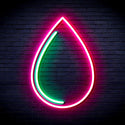 advpro-water-droplet-ultra-bright-led-neon-sign-fnu0015 - Green & Pink
