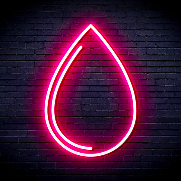 advpro-water-droplet-ultra-bright-led-neon-sign-fnu0015 - Pink