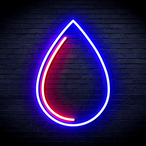 advpro-water-droplet-ultra-bright-led-neon-sign-fnu0015 - Red & Blue