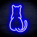 advpro-back-of-standing-cat-ultra-bright-led-neon-sign-fnu0023 - Blue