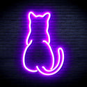 advpro-back-of-standing-cat-ultra-bright-led-neon-sign-fnu0023 - Purple