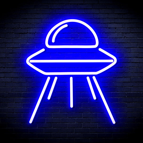 advpro-spaceship-ultra-bright-led-neon-sign-fnu0031 - Blue