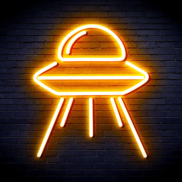 advpro-spaceship-ultra-bright-led-neon-sign-fnu0031 - Golden Yellow