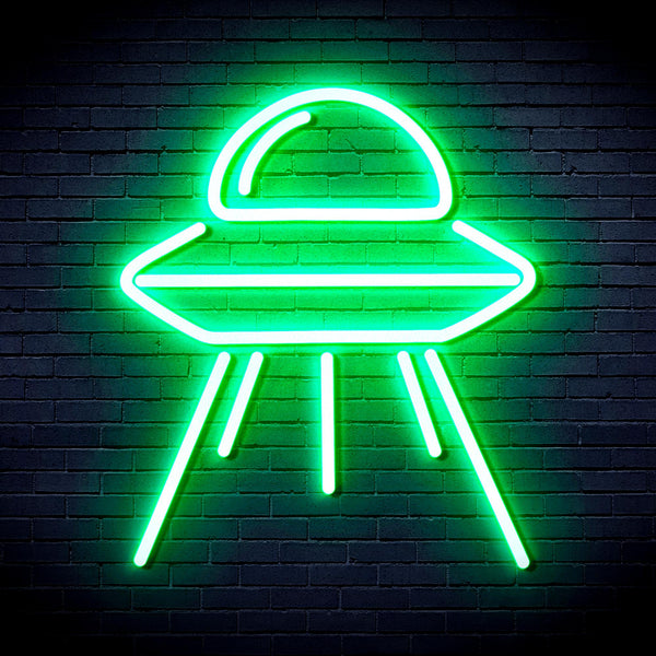 advpro-spaceship-ultra-bright-led-neon-sign-fnu0031 - Green