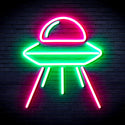 advpro-spaceship-ultra-bright-led-neon-sign-fnu0031 - Green & Pink