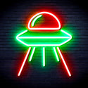 advpro-spaceship-ultra-bright-led-neon-sign-fnu0031 - Green & Red
