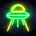 advpro-spaceship-ultra-bright-led-neon-sign-fnu0031 - Green & Yellow