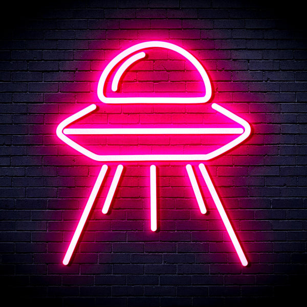 advpro-spaceship-ultra-bright-led-neon-sign-fnu0031 - Pink