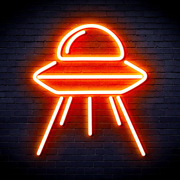 advpro-spaceship-ultra-bright-led-neon-sign-fnu0031 - Orange