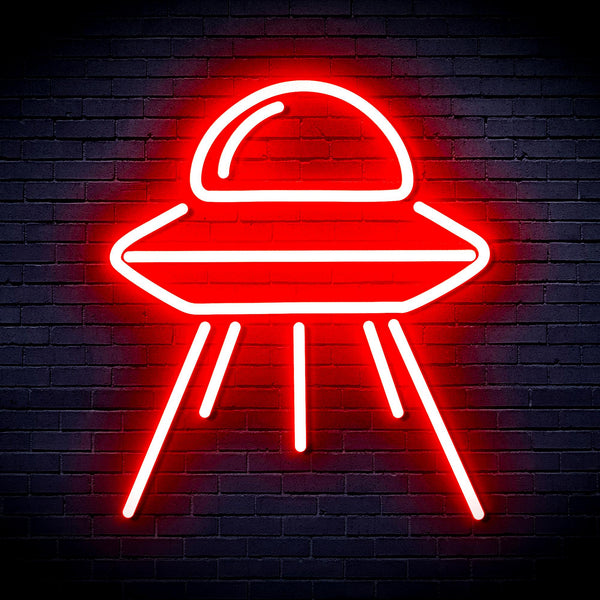 advpro-spaceship-ultra-bright-led-neon-sign-fnu0031 - Red