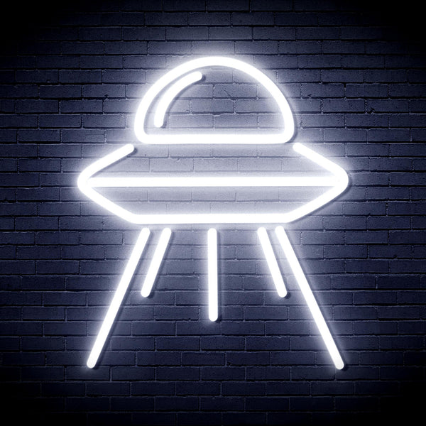 advpro-spaceship-ultra-bright-led-neon-sign-fnu0031 - White