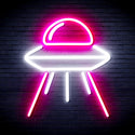 advpro-spaceship-ultra-bright-led-neon-sign-fnu0031 - White & Pink