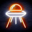 advpro-spaceship-ultra-bright-led-neon-sign-fnu0031 - White & Orange