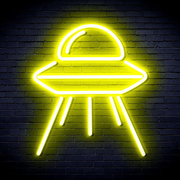 advpro-spaceship-ultra-bright-led-neon-sign-fnu0031 - Yellow