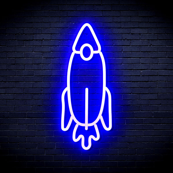 advpro-rocket-ultra-bright-led-neon-sign-fnu0032 - Blue