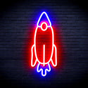 advpro-rocket-ultra-bright-led-neon-sign-fnu0032 - Blue & Red