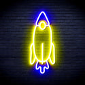 advpro-rocket-ultra-bright-led-neon-sign-fnu0032 - Blue & Yellow