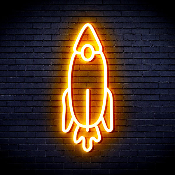 advpro-rocket-ultra-bright-led-neon-sign-fnu0032 - Golden Yellow