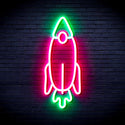 advpro-rocket-ultra-bright-led-neon-sign-fnu0032 - Green & Pink
