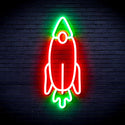 advpro-rocket-ultra-bright-led-neon-sign-fnu0032 - Green & Red