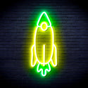 advpro-rocket-ultra-bright-led-neon-sign-fnu0032 - Green & Yellow