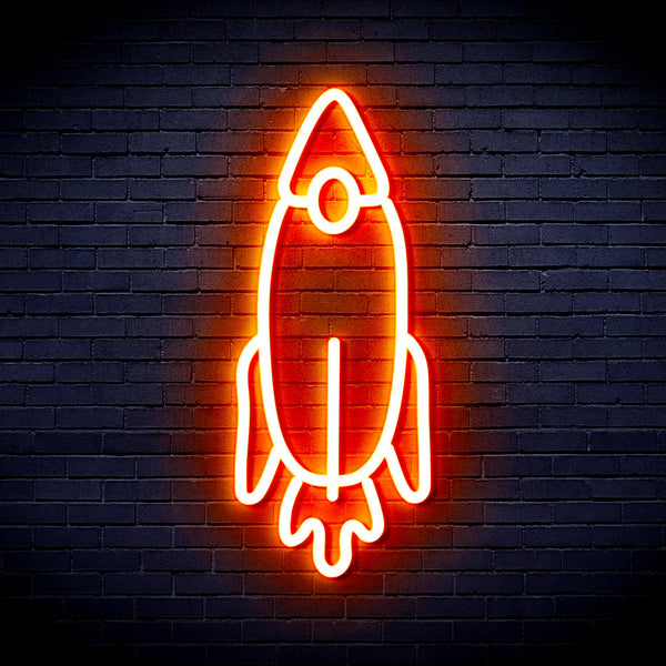advpro-rocket-ultra-bright-led-neon-sign-fnu0032 - Orange
