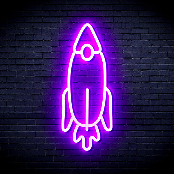 advpro-rocket-ultra-bright-led-neon-sign-fnu0032 - Purple