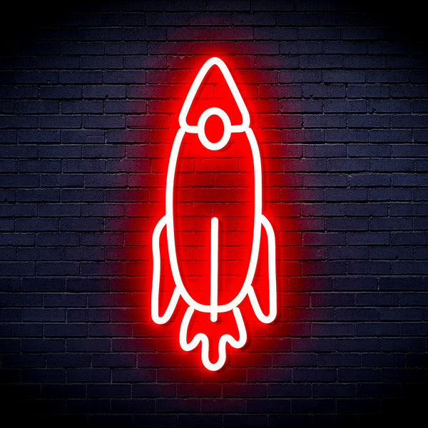 advpro-rocket-ultra-bright-led-neon-sign-fnu0032 - Red