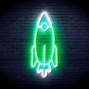 advpro-rocket-ultra-bright-led-neon-sign-fnu0032 - White & Green