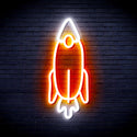 advpro-rocket-ultra-bright-led-neon-sign-fnu0032 - White & Orange