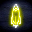 advpro-rocket-ultra-bright-led-neon-sign-fnu0032 - White & Yellow