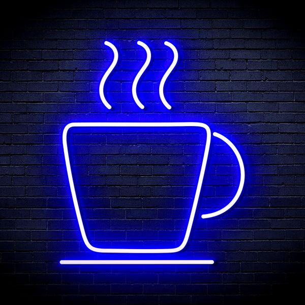 advpro-coffee-cup-ultra-bright-led-neon-sign-fnu0041 - Blue