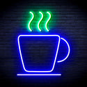 advpro-coffee-cup-ultra-bright-led-neon-sign-fnu0041 - Green & Blue