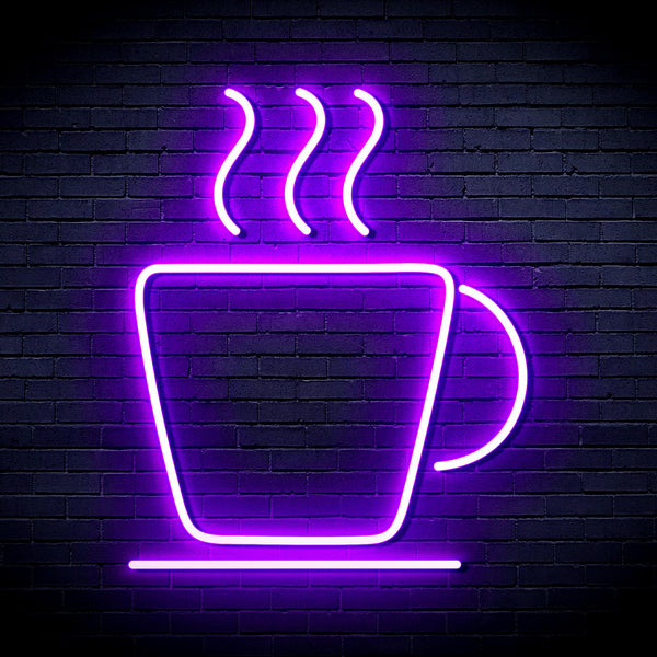 advpro-coffee-cup-ultra-bright-led-neon-sign-fnu0041 - Purple